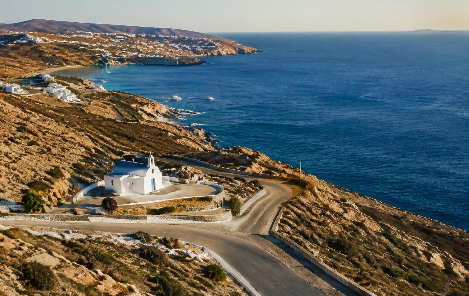 Mykonos coastline